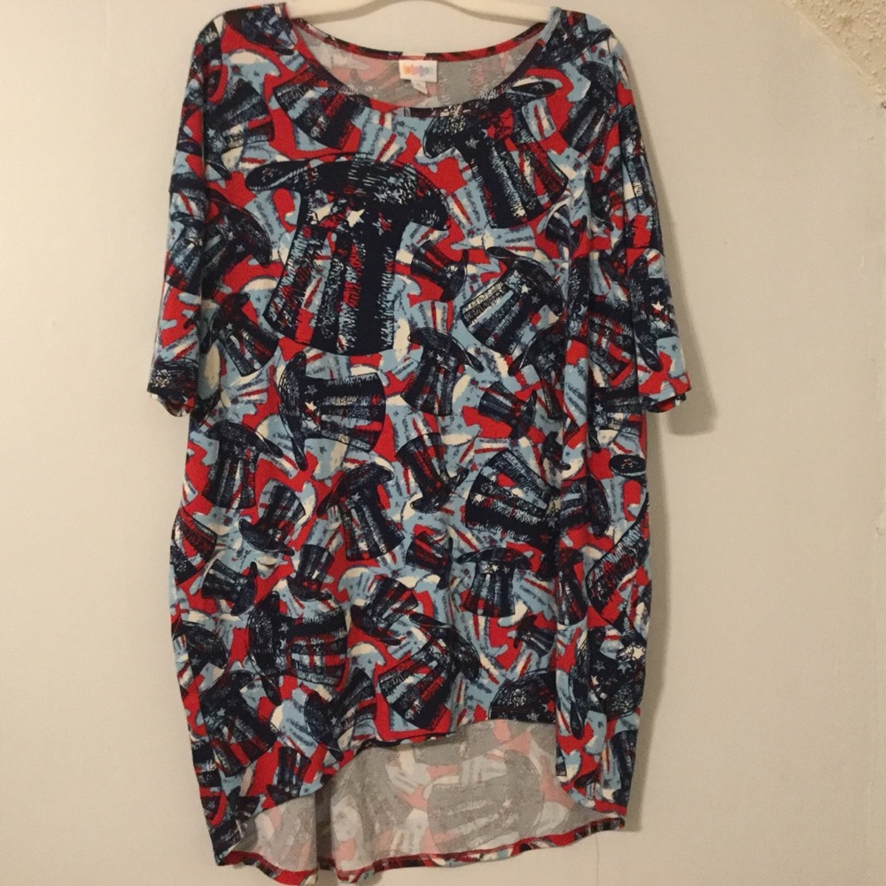 Lularoe Basic tunic shirt patriotic size xl